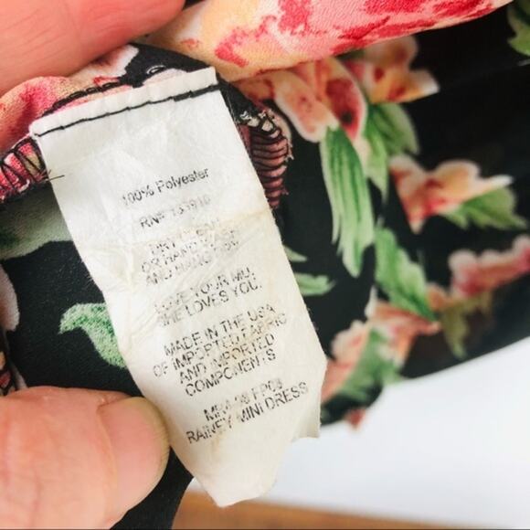 Show Me Your Mumu Rainey Floral Boho Long Sleeve Mini Dress Size Small - Picture 10 of 10